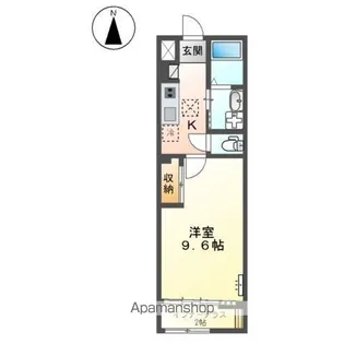 ディアコート中畝【1階】の間取り