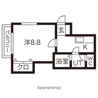 アネックス・メープル高松【101号室】の間取り