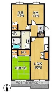 サンシャイン若葉台【3階】の間取り