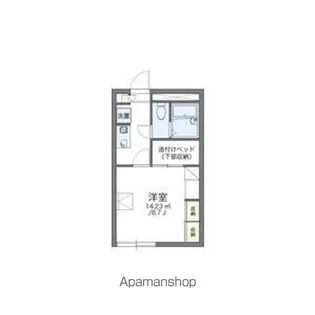 レオパレス文京台フォレ【105号室】の間取り