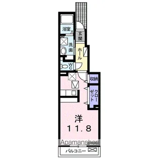 カシーヌ ショコラⅣ【1階】の間取り