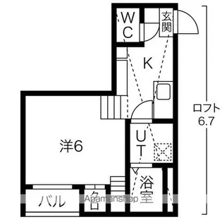 K&K DREAM今池【105号室号室】の間取り