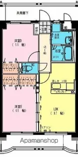 ヴィブァン大橋【2階】の間取り