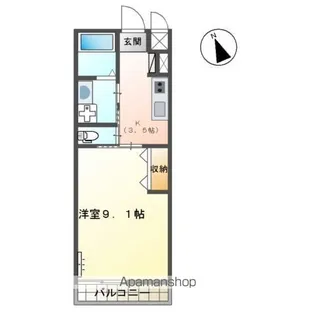 グラシアスときわ【1階】の間取り