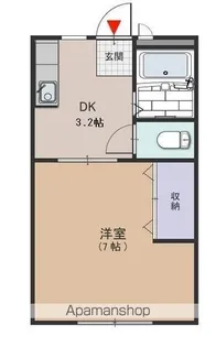 天美参番館【101号室号室】の間取り