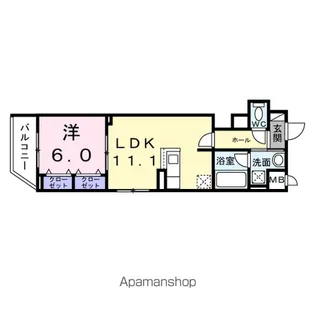 スカイノッツ北赤羽【3階】の間取り