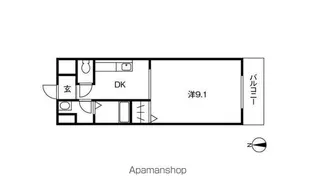 第3マンションふじ【6階】の間取り