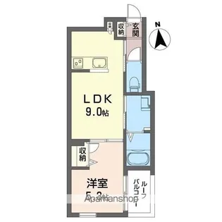 ロータス下北沢【302号室】の間取り
