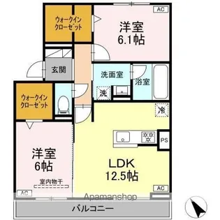D-avance今本町A【2階】の間取り