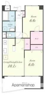 シャルマン・コート【2階】の間取り