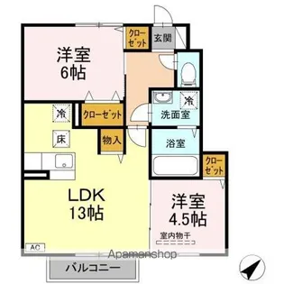 セジュール桜井 B棟【1階】の間取り