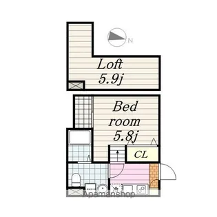 グレイスヴィラ【2階】の間取り