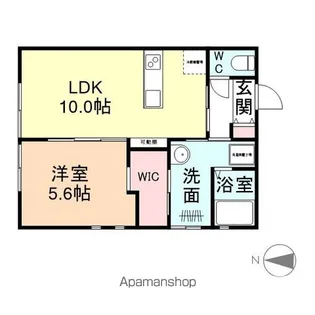 CRANBERRY【201号室】の間取り