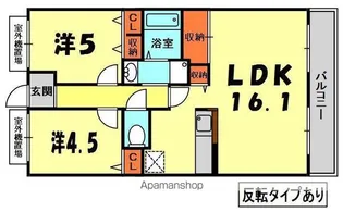 グレースコート香里園【2階】の間取り