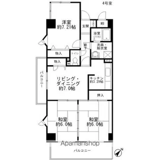 中本ビル【2階】の間取り