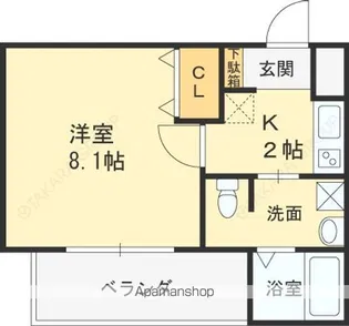 プレサンス大阪城公園ファーストシート【603号室】の間取り