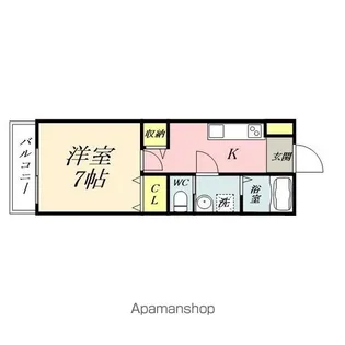 リシャール三野【2階】の間取り