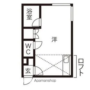 メイプルタウン【208号室】の間取り