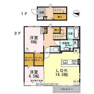 Viola Village(ヴィオラ ヴィレッジ)【2階】の間取り
