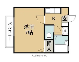 タウンハイツF【201号室】の間取り