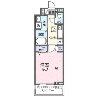 ラ・トゥール湘南Ⅱ【1階】の間取り
