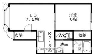グッドラックコーポ【2階】の間取り