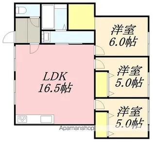 SUDOU HOUSEⅤ(スドウハウス5)【104号室】の間取り