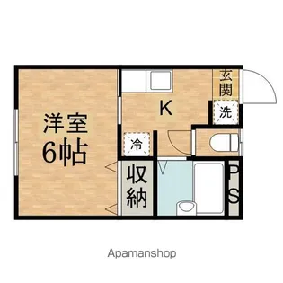 第1白王荘【103号室】の間取り