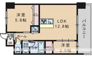 スプランディッドライズ新大阪ノース【7階】の間取り
