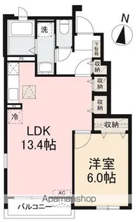 サウス・ヴィレッジA・B【1階】の間取り