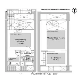 エルスタンザ代官山【1階】の間取り