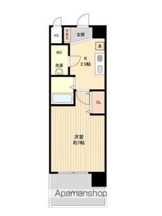 パークフラッツ金山【1321号室】の間取り