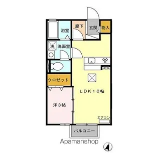 リビングタウンかじま台 E【1階】の間取り