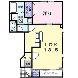 グランツ榎本【1階】の間取り