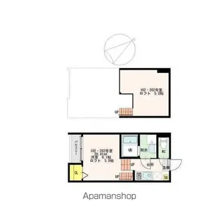 Y’S STAGE 吹上【202号室号室】の間取り