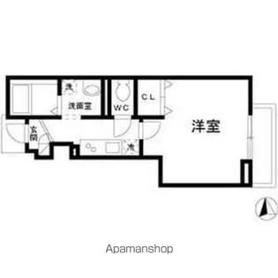 シルバー・ノース【1階】の間取り