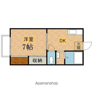 ビューラー竹内B【203号室】の間取り