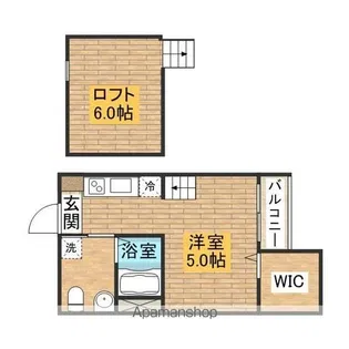 LA LUCE【102号室】の間取り