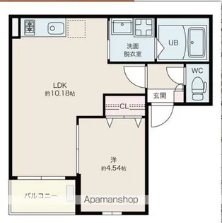 JACK TOKONAMEMINATOⅠ【303号室】の間取り