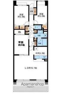 リーベスト西千葉【6階】の間取り