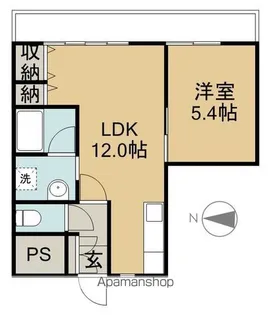 パークマンションアイワ【6階】の間取り