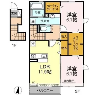 GRACE・K【2階】の間取り