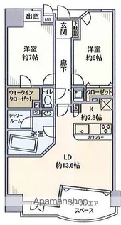 グランシティ山下公園ユーロプレイス【7階】の間取り