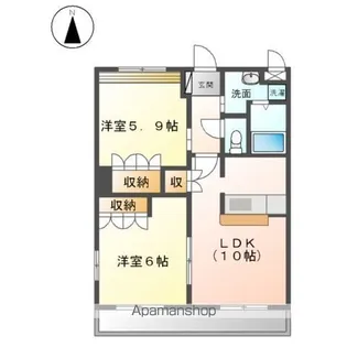 ブルー スカイ【2階】の間取り
