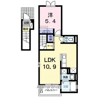 埼玉県入間市久保稲荷1丁目【アパート】の間取り