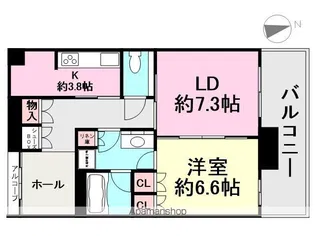 グラングリーン大阪 THE NORTH RESIDENCE【10階】の間取り