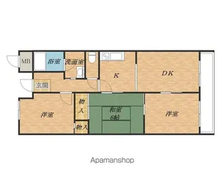 コートボナール【402号室】の間取り