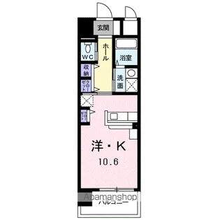 イースト エクラン【1階】の間取り