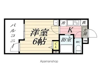 ロワール鶴見花月園前【2階】の間取り