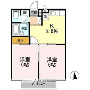 エステートピア21【2階】の間取り